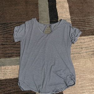Striped Juniors Short Sleeve Tee